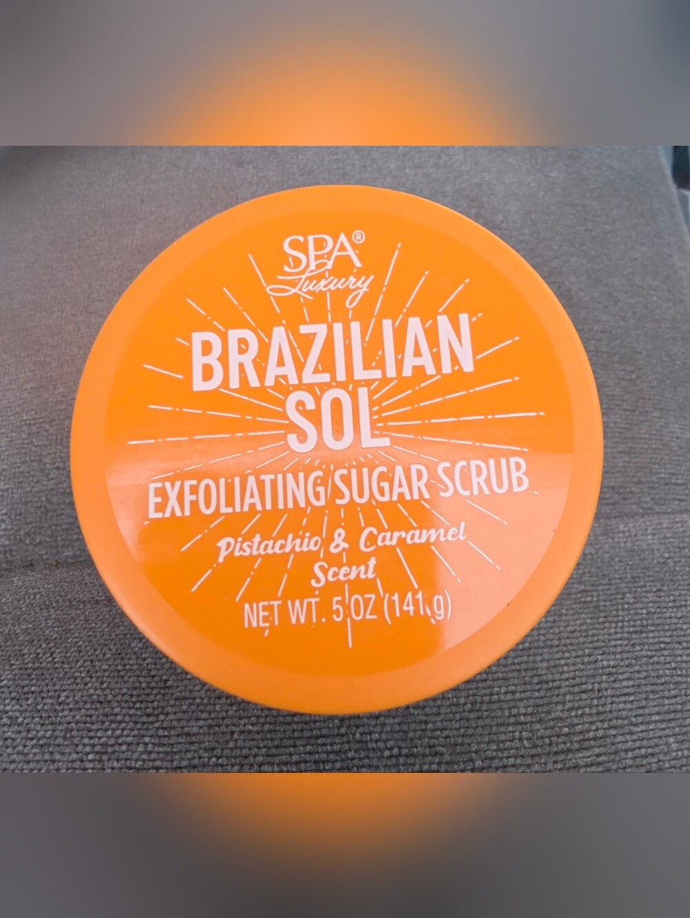 Spa Luxury Brazilian Sol Exfoliating Sugar Scrub - 5oz Pistachio & Caramel BNIB